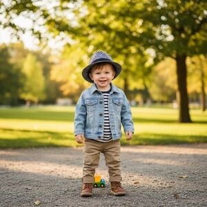 HAT Glen Plaid Toddler Fedora Hat